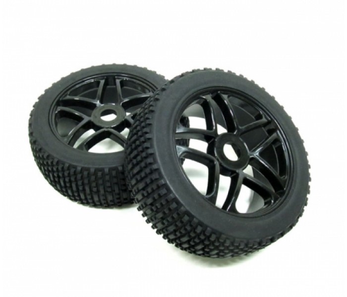 Arrma Typhon 6S BLX 1/8 Buggy Wheel & Tire Set Dual 5-Spoke Off Road (2 ...