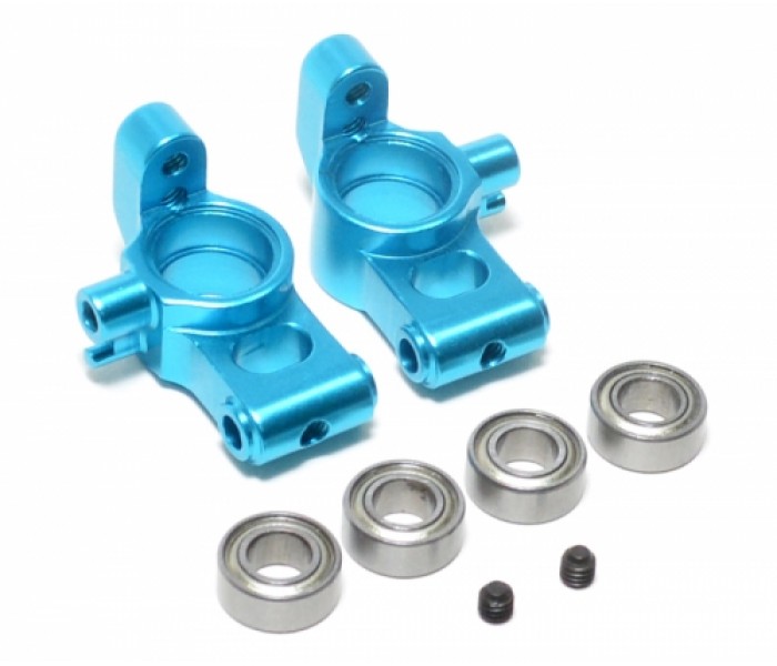 Aluminum Rear Hubs With Bearings Blue